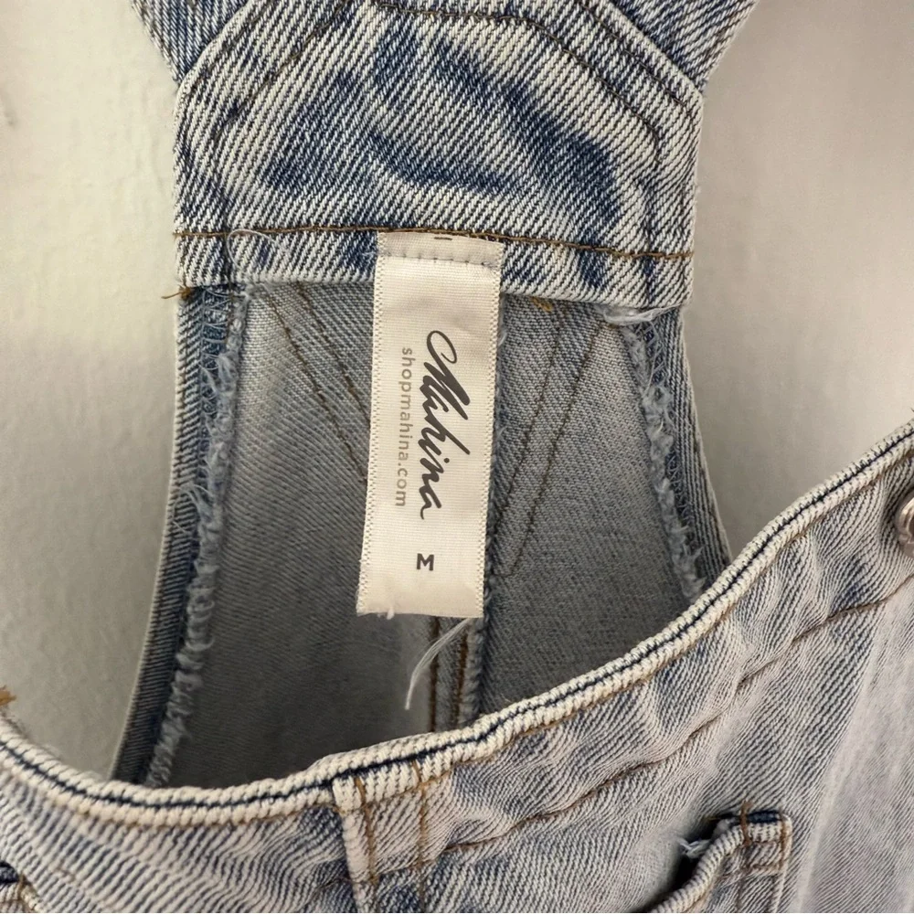 Light Blue Denim Overalls - Picture 3 of 4